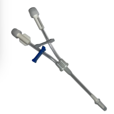 Extensor 2 Vias Luer Slip NEO com Clamp